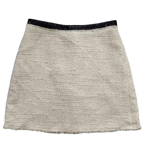 Rebecca Taylor Cream Tweed Skirt Size 4